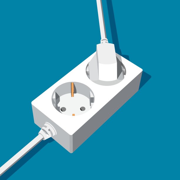 摘要扩展电源插座具有两路输入图片下载