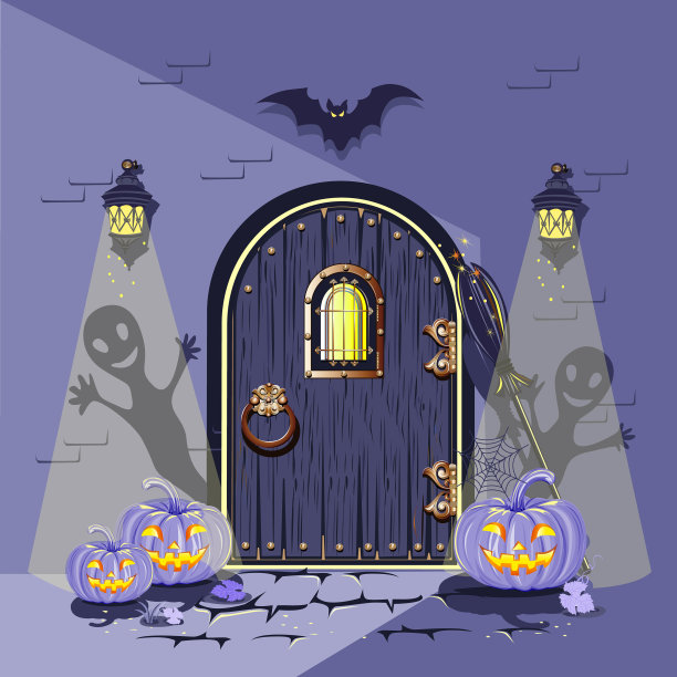 万圣节门图片下载