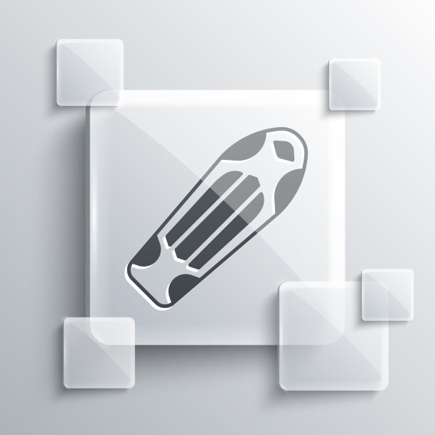 灰色滑板甲板图标孤立在灰色图片下载