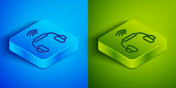 等距线智能耳机系统图标图片下载