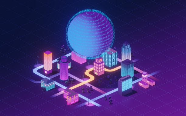 云计算概念说明、3d渲染。图片下载