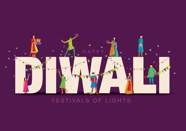 印度节日快乐排灯节道具图片下载