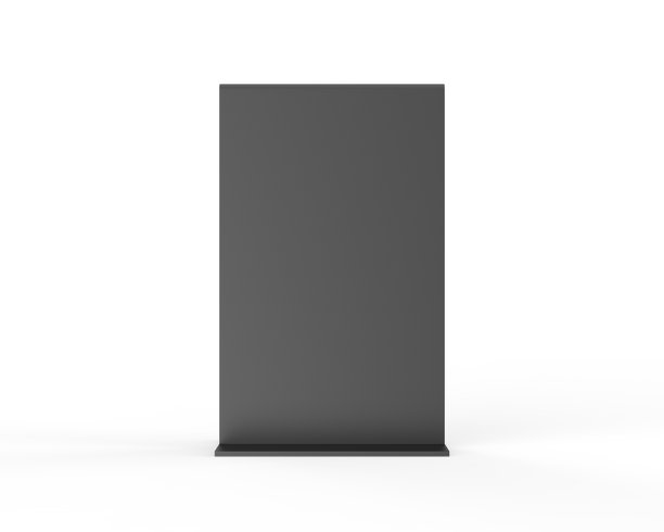 塑料和亚克力桌说话，促销直立菜单桌帐篷标志架，桌子菜单卡显示架画框的模拟和模板设计。3 d渲染插图。图片下载