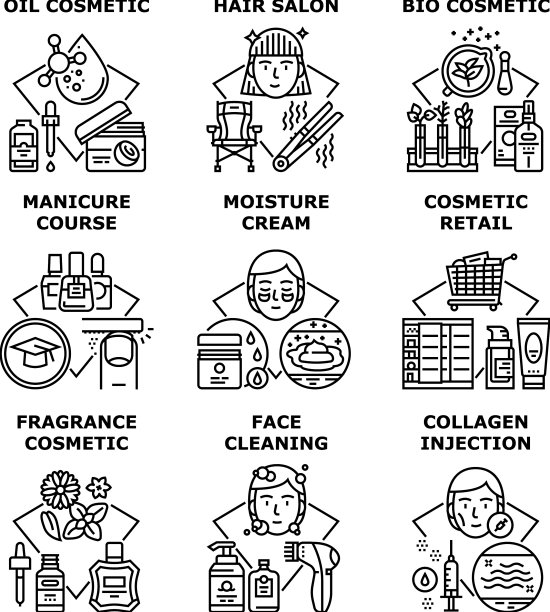 化妆品零售套装icon图片下载