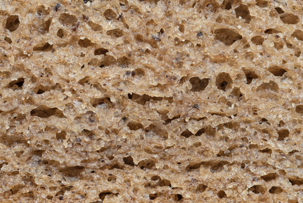 黑麦面包多孔质地图片下载