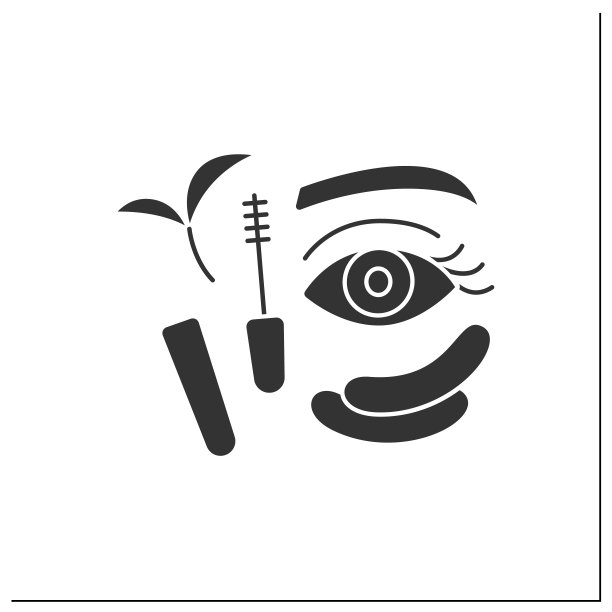 美容程序字形图标图片下载