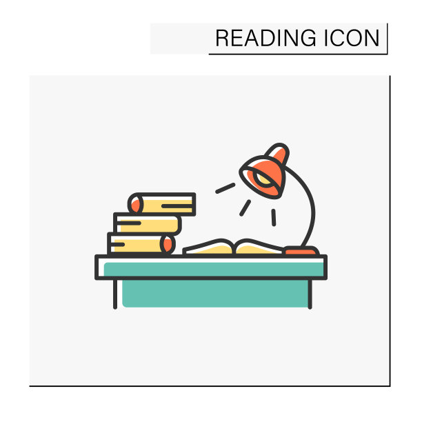 图书馆彩色图标图片下载