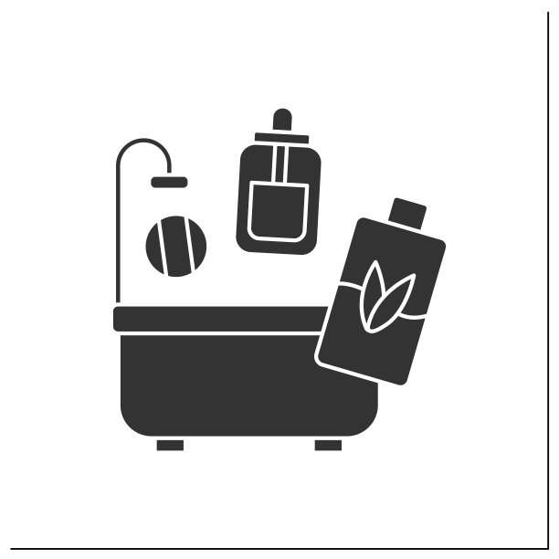 美容程序字形图标图片下载