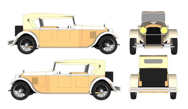 一套现代豪华轿车。矢量等距高质量城市交通图标集。图片下载