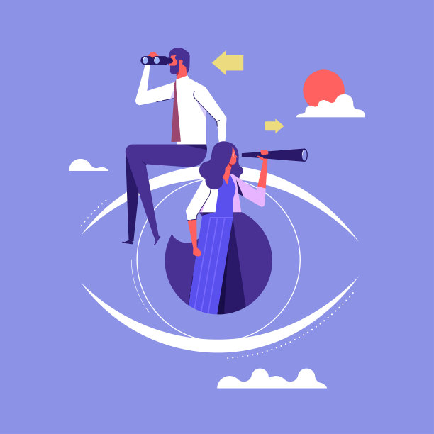 业务远景矢量概念图片下载