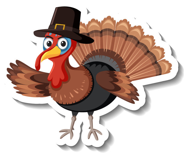 孤立的土耳其贴纸在白色背景图片下载