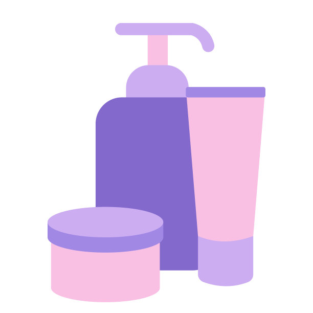 三种不同的化妆品图标组成图片下载