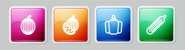 设线西瓜甜椒和鲜图片下载