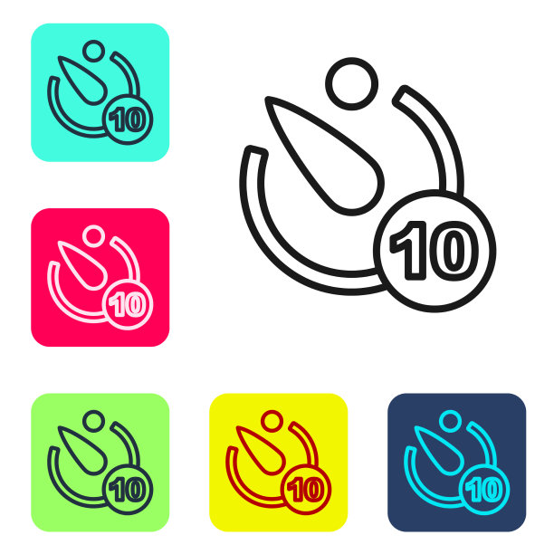 黑色线相机定时器图标孤立在白色图片下载