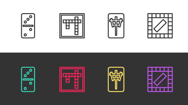 集多米诺骨牌、麻将牌和棋盘于一身图片下载