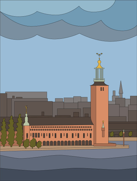 瑞典斯德哥尔摩的城市景观图片下载