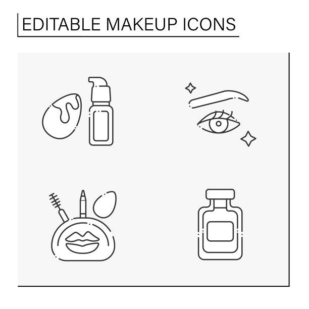 化妆线图标设置图片下载