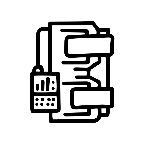 四肢按摩器线条涂鸦简约图标图片下载