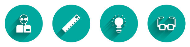 树立老师的标尺创意灯灯理念图片下载