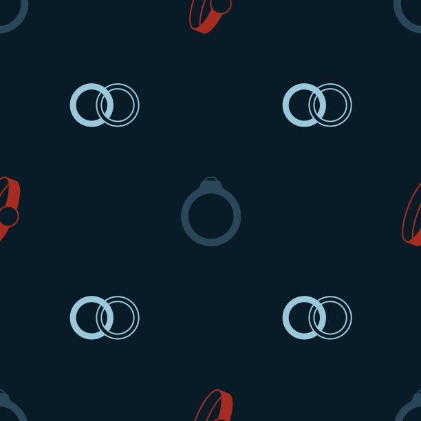 戴上钻石订婚戒指和结婚戒指图片下载