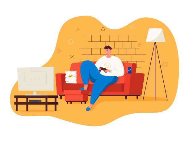 在主机视频游戏中玩的玩家角色。游戏的概念。男人玩得很开心。视频游戏玩家图片下载