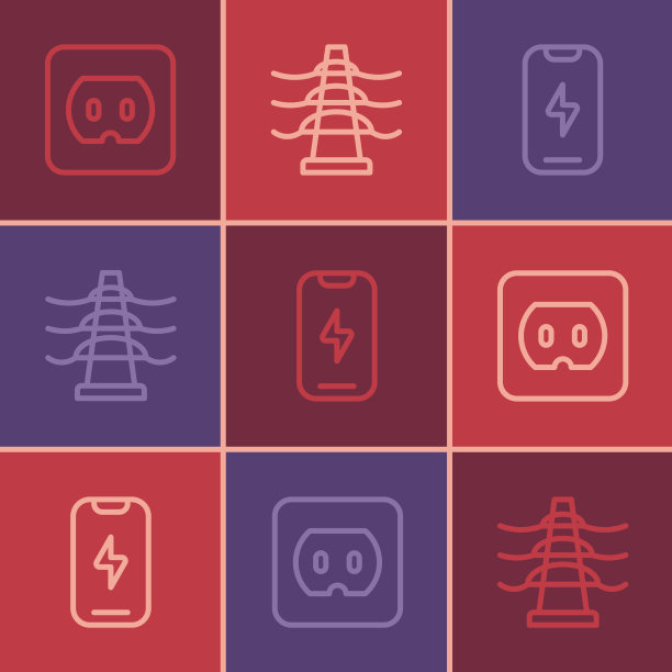 设置线路电源插座，手机和发射塔图片下载