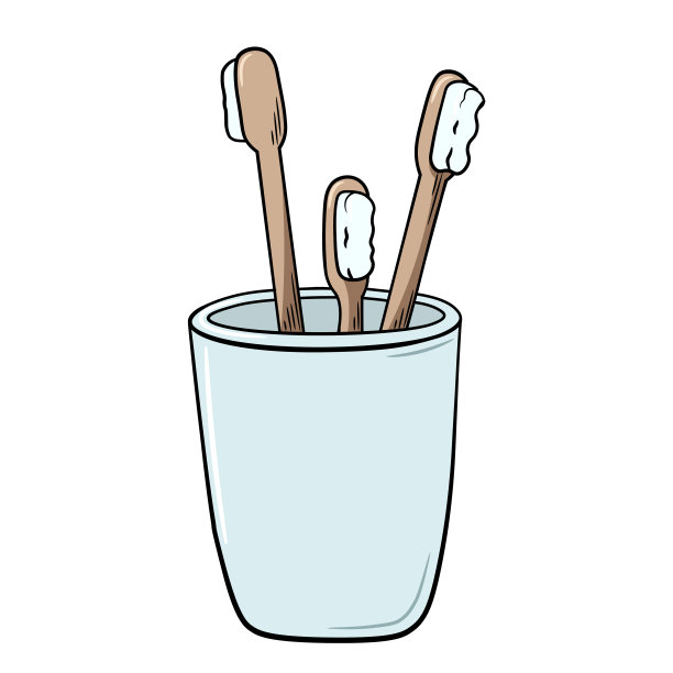 杯子里的家庭牙刷图片下载