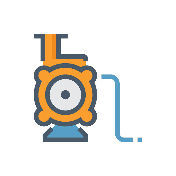 水泵矢量图标设计控制，分配和供应水，石油和天然气。图片下载