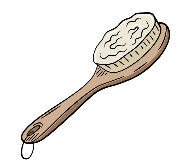 木制刷毛按摩脂肪图片下载