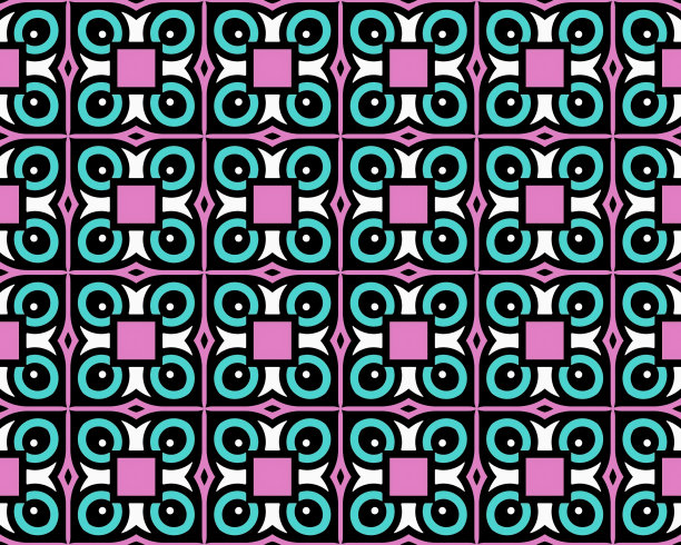 无缝瓷砖图案的3D渲染插图图片下载