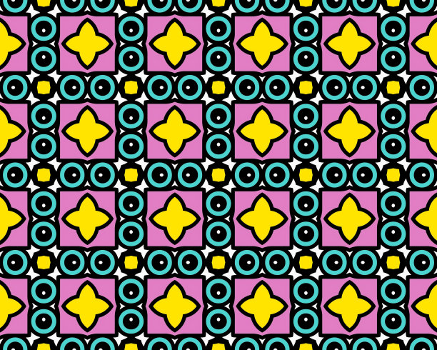 无缝瓷砖图案的3D渲染插图图片下载