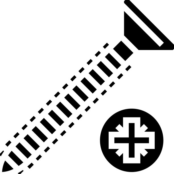 木螺丝字形图标图片下载