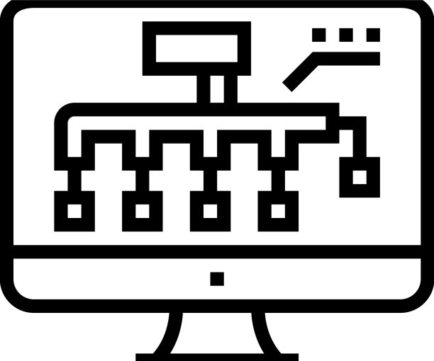 暖通空调布局设计线图标图片下载