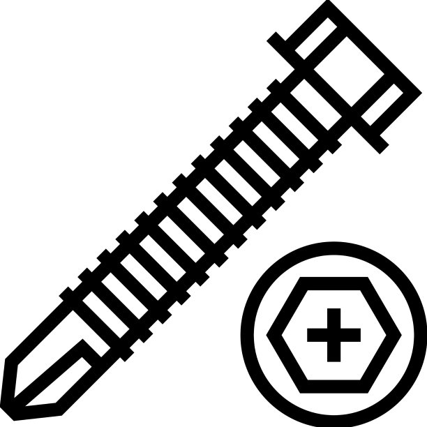 圆头螺钉线图标图片下载