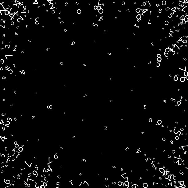 下降数字大数据概念二进制白色图片下载