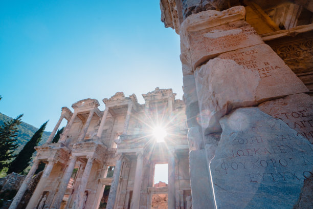 以弗所古城的克尔索图书馆图片下载