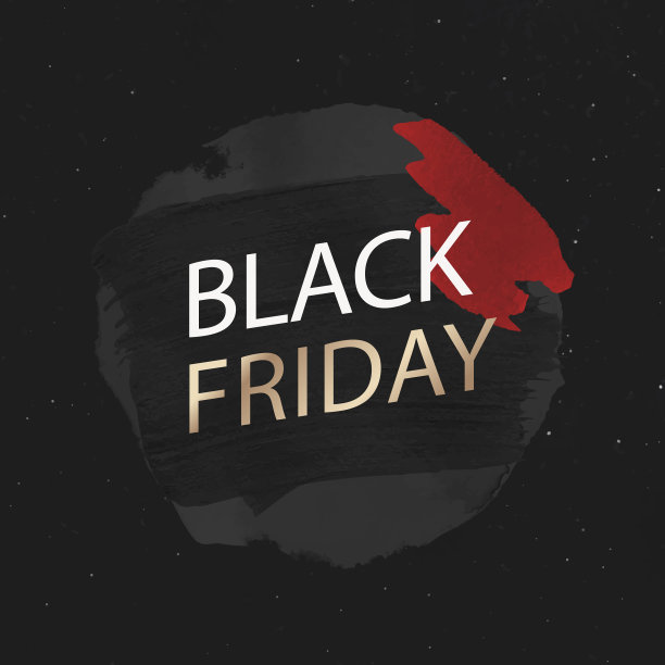 黑色星期五销售徽章贴纸油漆纹理图片下载