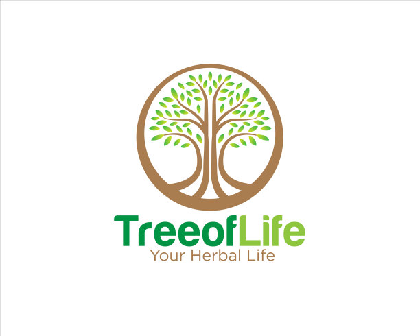 生命之树标志设计为象征生命而设计图片下载