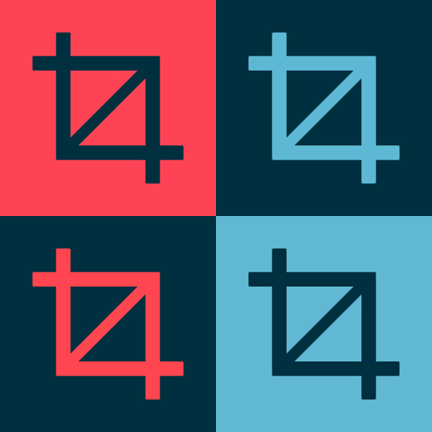 波普艺术图片裁剪照片图标孤立的颜色图片下载