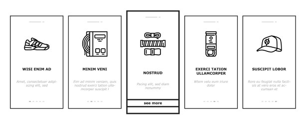 网球运动游戏竞赛上的图标设置图片下载