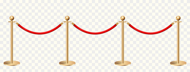 金色屏障前视透明图片下载