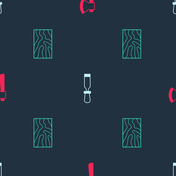 将木斧、凿子工具与横梁套在无缝上图片下载