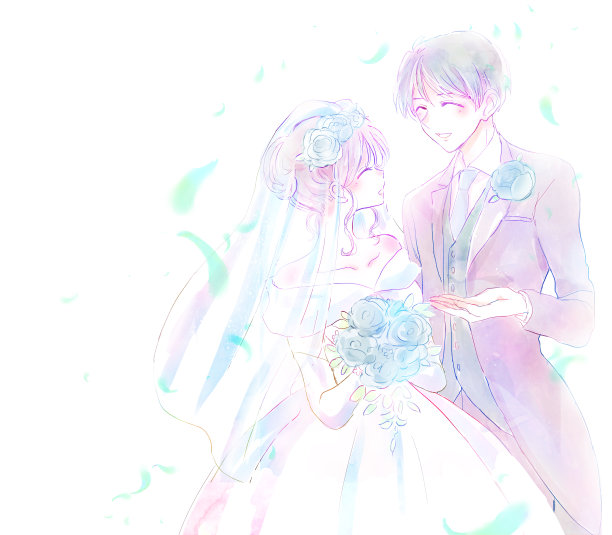 新娘新郎新婚快乐图片下载