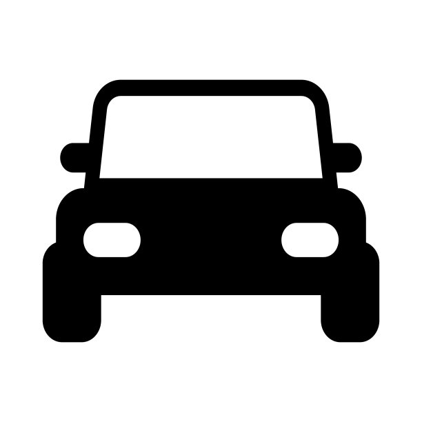 吉普皮卡车前视图图标卡通风格图片下载