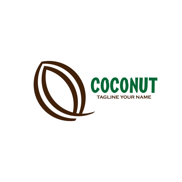 椰子设计标志图片下载