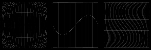 一组变形变形的网格网格弯曲图片下载