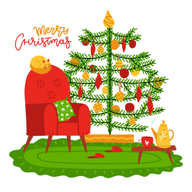 可爱的室内装饰-树猫图片下载