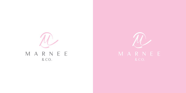 极简和豪华的初始MC字母图片下载