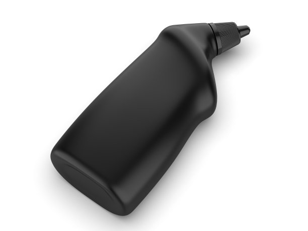 空白抽水马桶清洁器鹅颈模板模型。图片下载