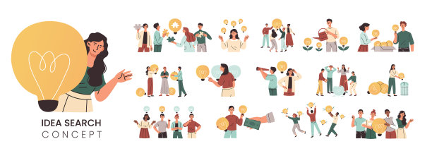 设定有创意的男女角色配合图片下载